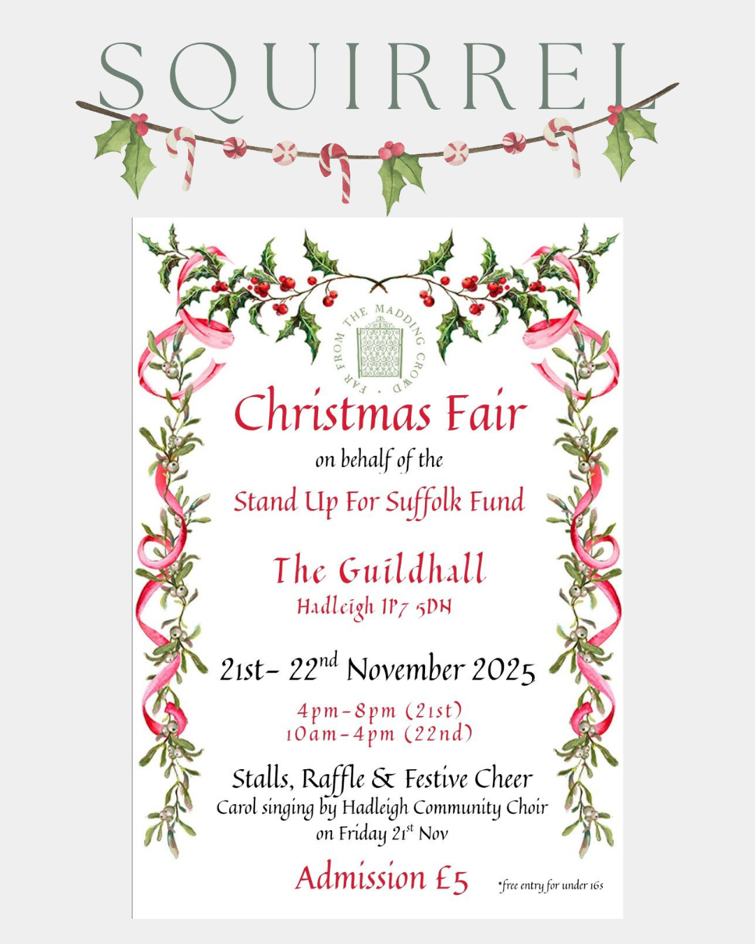 Friday 21st and Saturday 22nd November