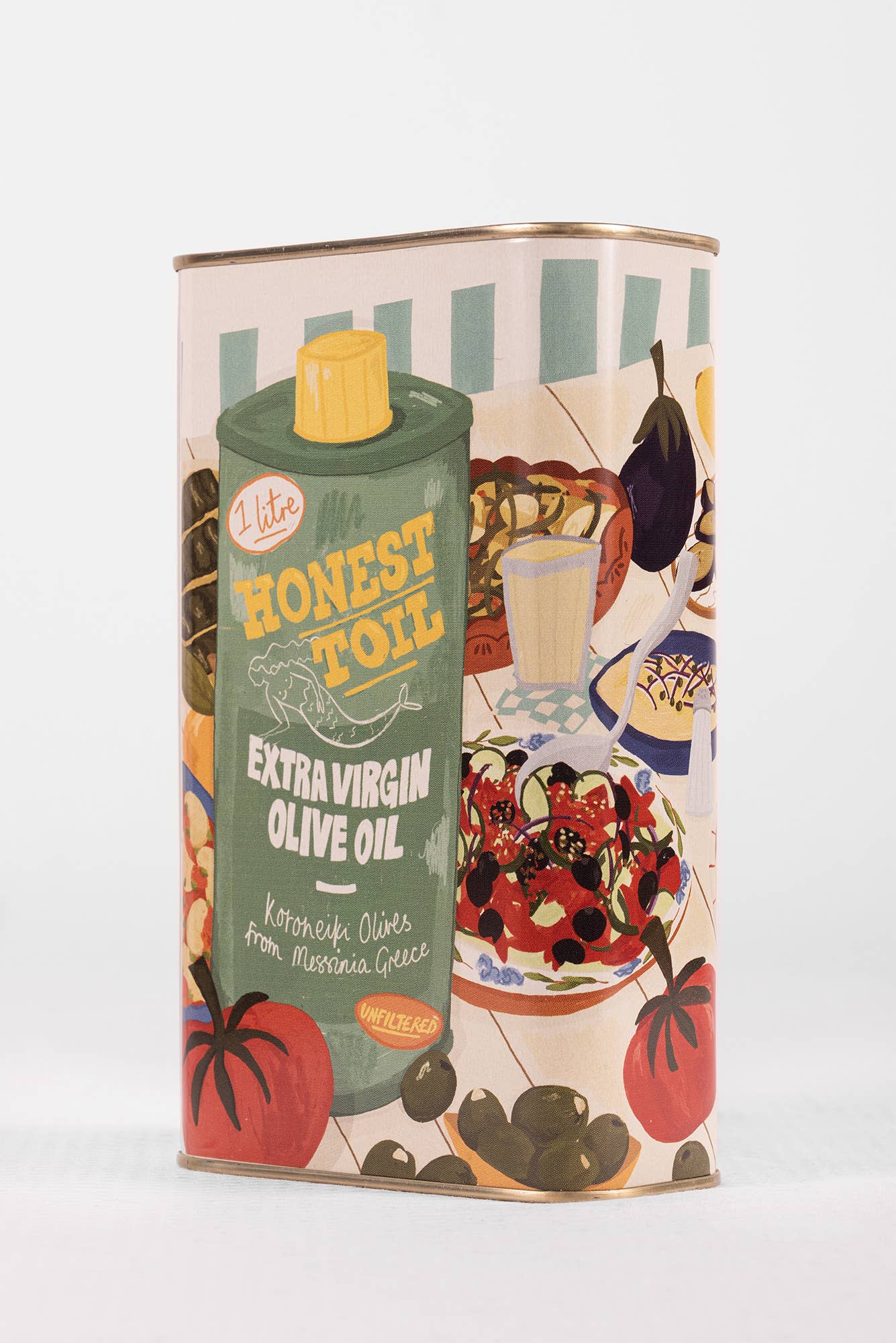 1LTR Honest Toil Extra Virgin Olive Oil - Tin