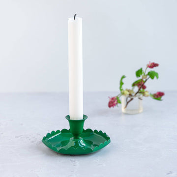 Constance and Denny Emerald Green candle Stick holder