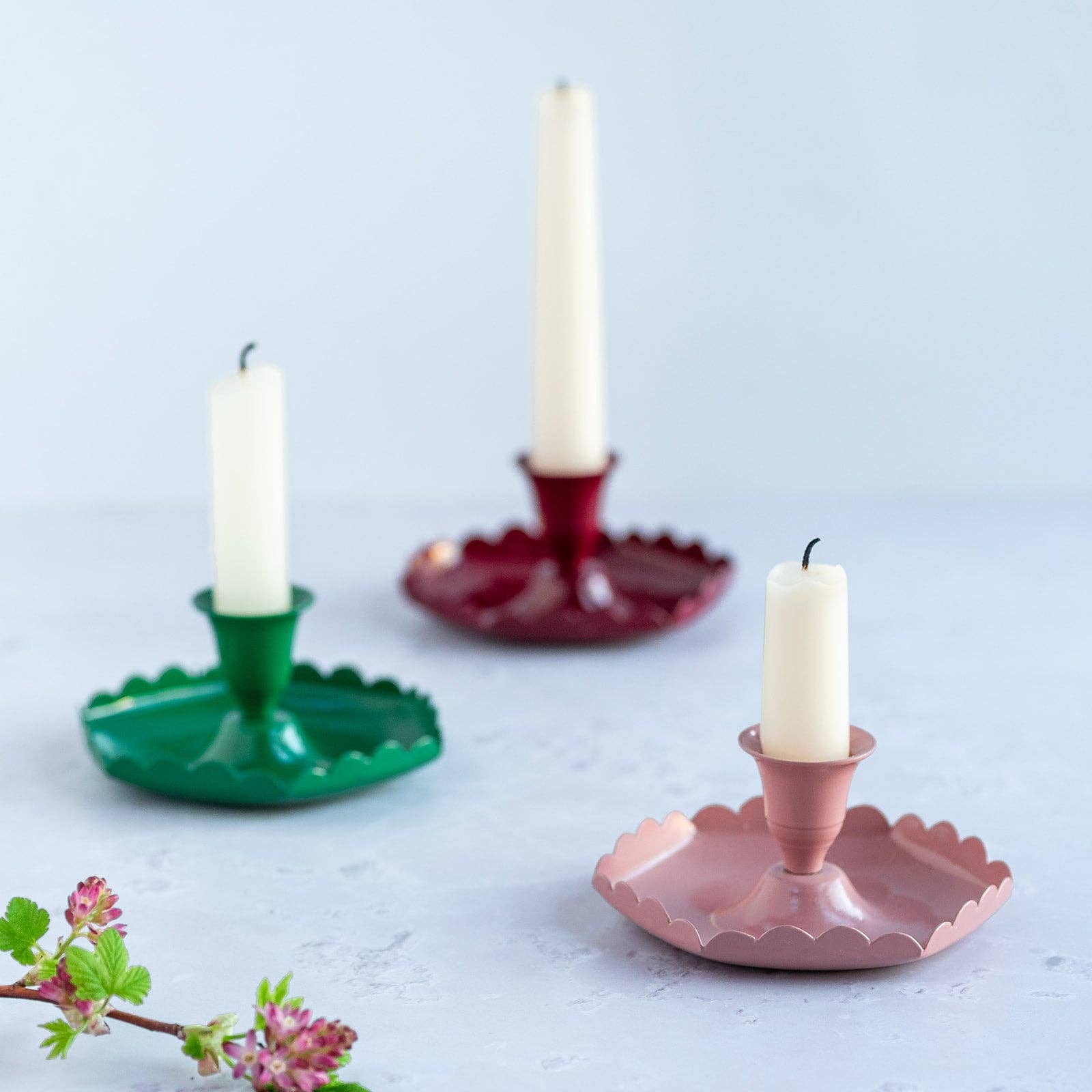 Constance and Denny's Blush candle stick holder