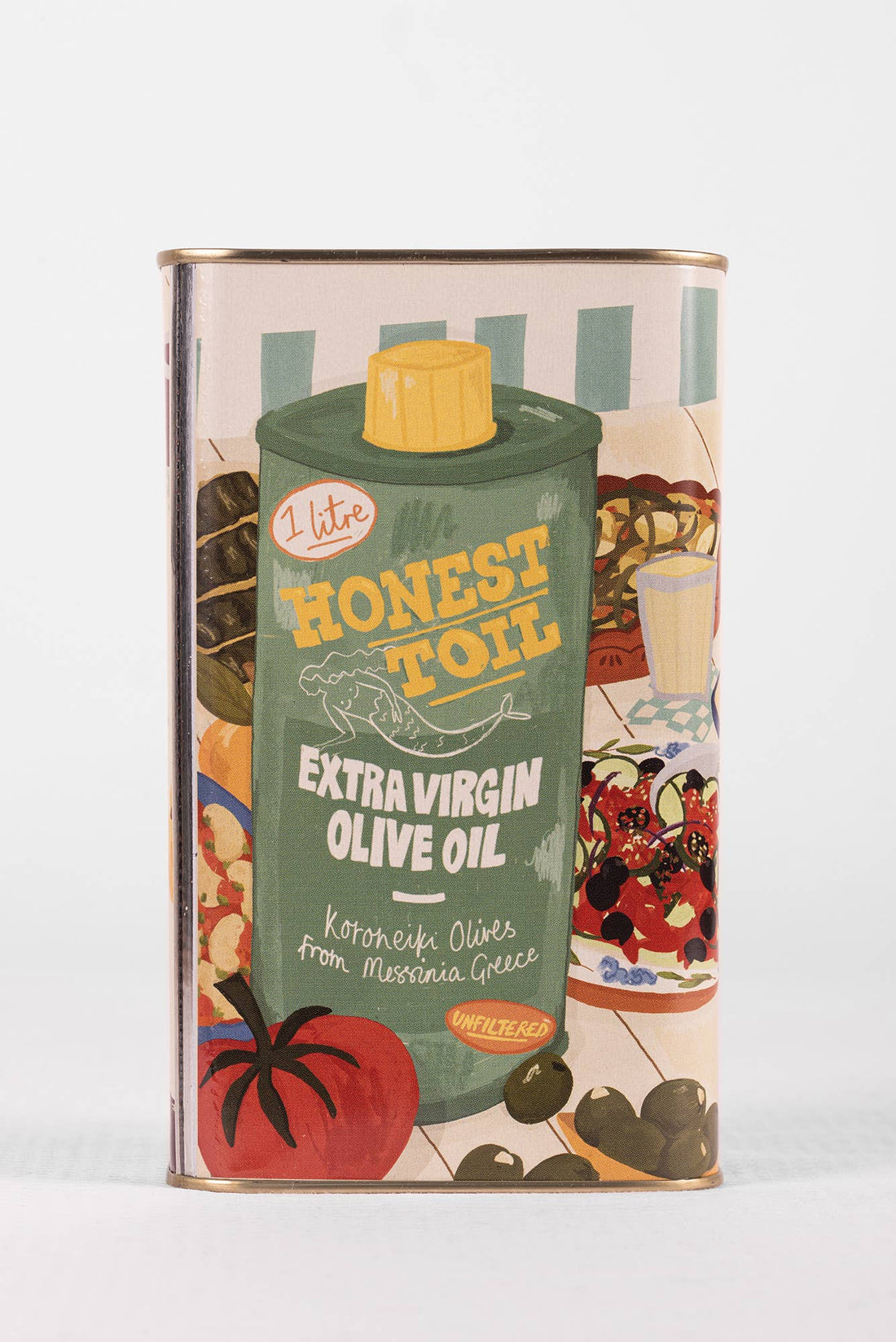 1LTR Honest Toil Extra Virgin Olive Oil - Tin