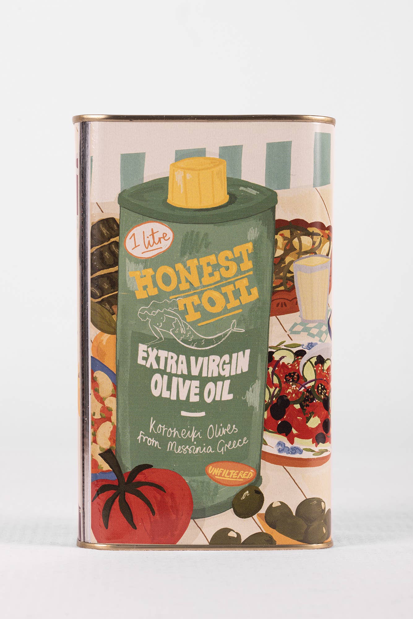 1LTR Honest Toil Extra Virgin Olive Oil - Tin