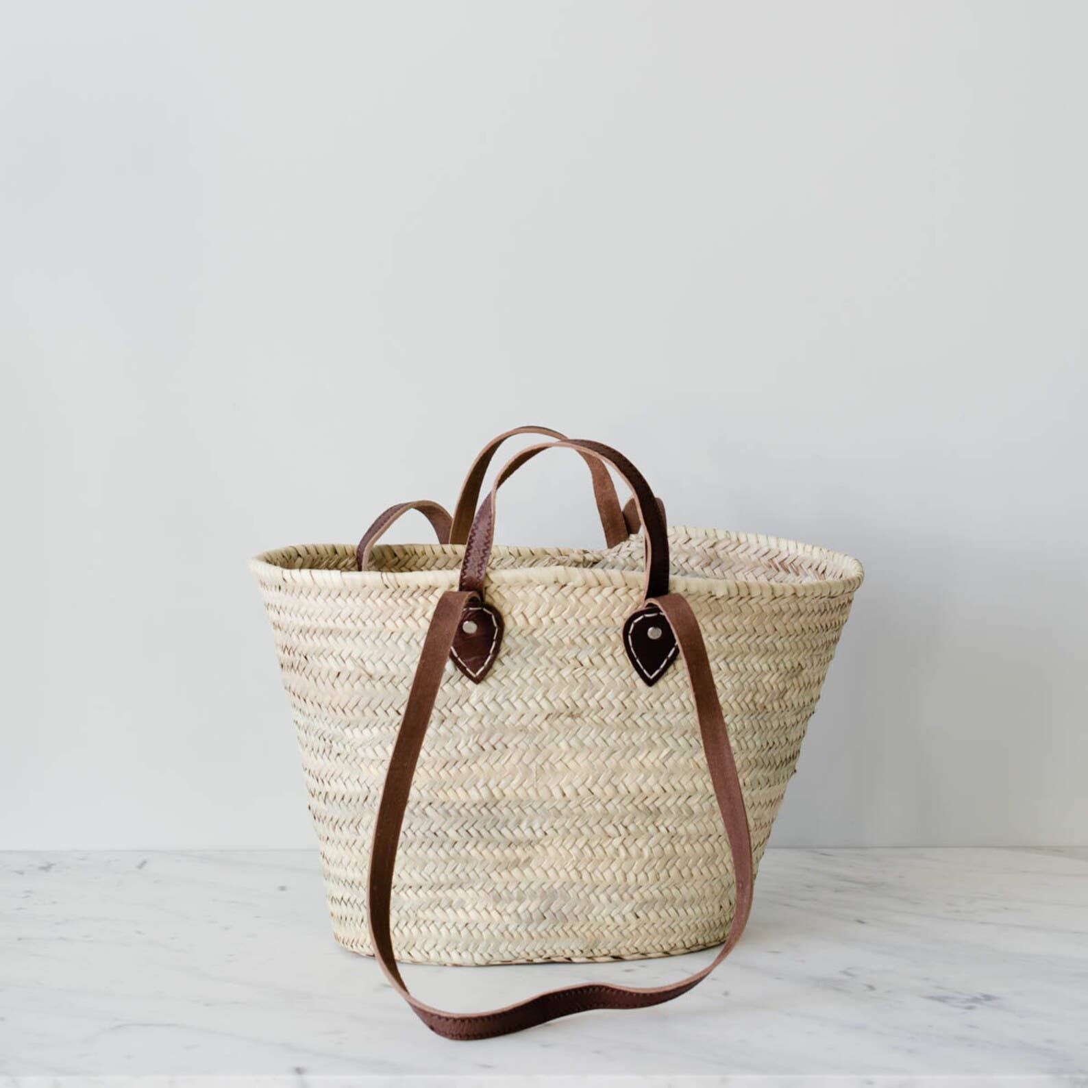French Market Basket - with Long and Short Handles