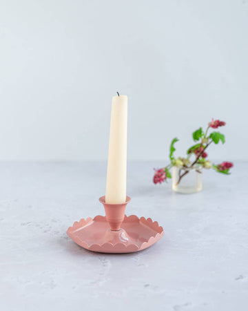 Constance and Denny's Blush candle stick holder