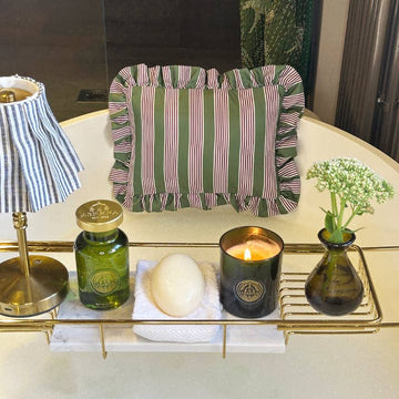 Bath Pillow Pink and Green