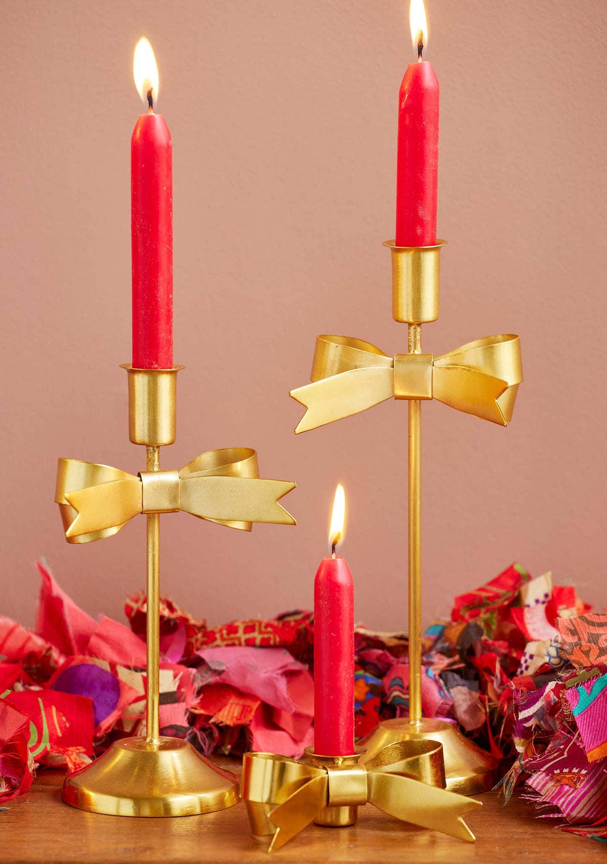 Bow Tall Candle Holder - Tall