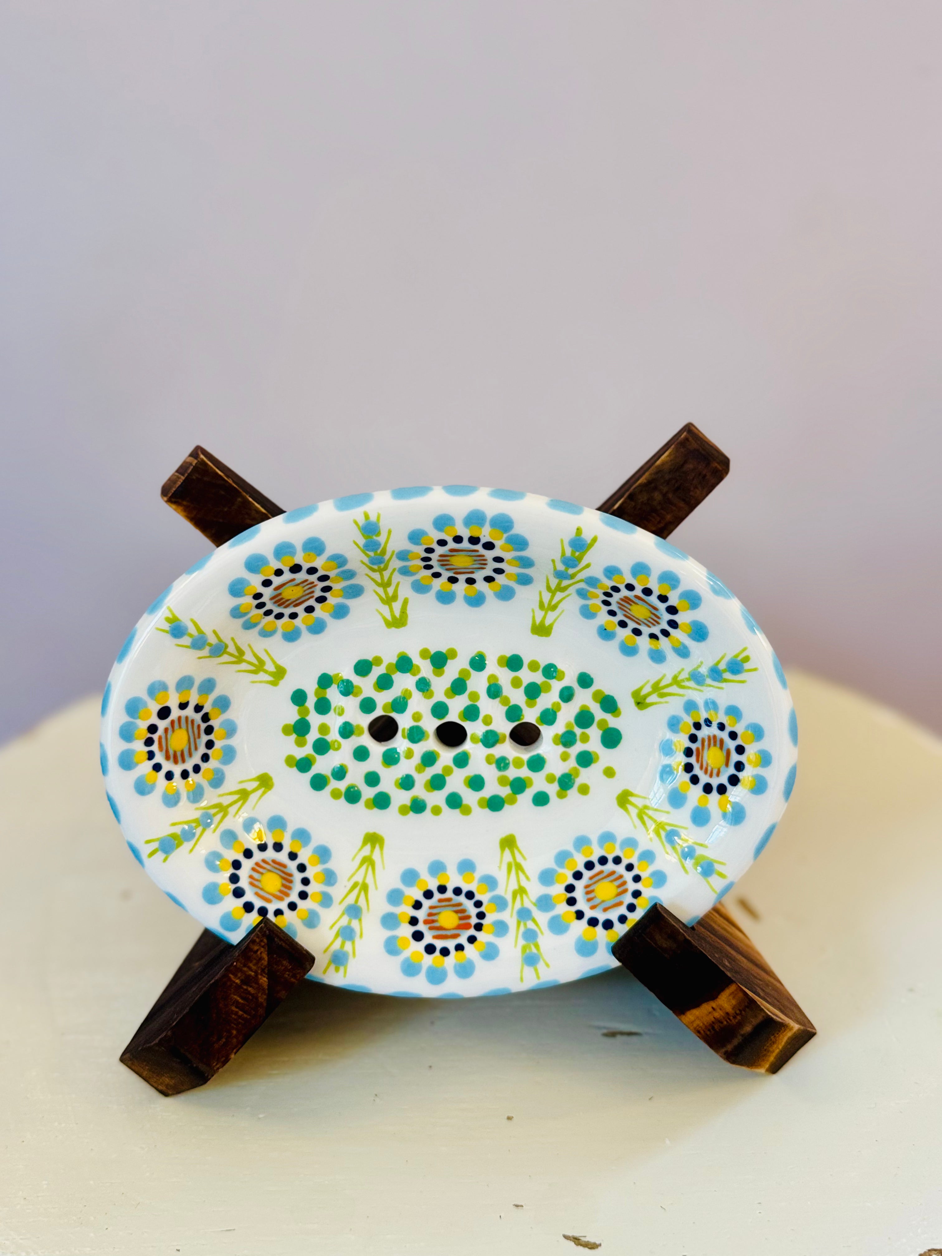 Potterswork Soap Dish - Multi Colored