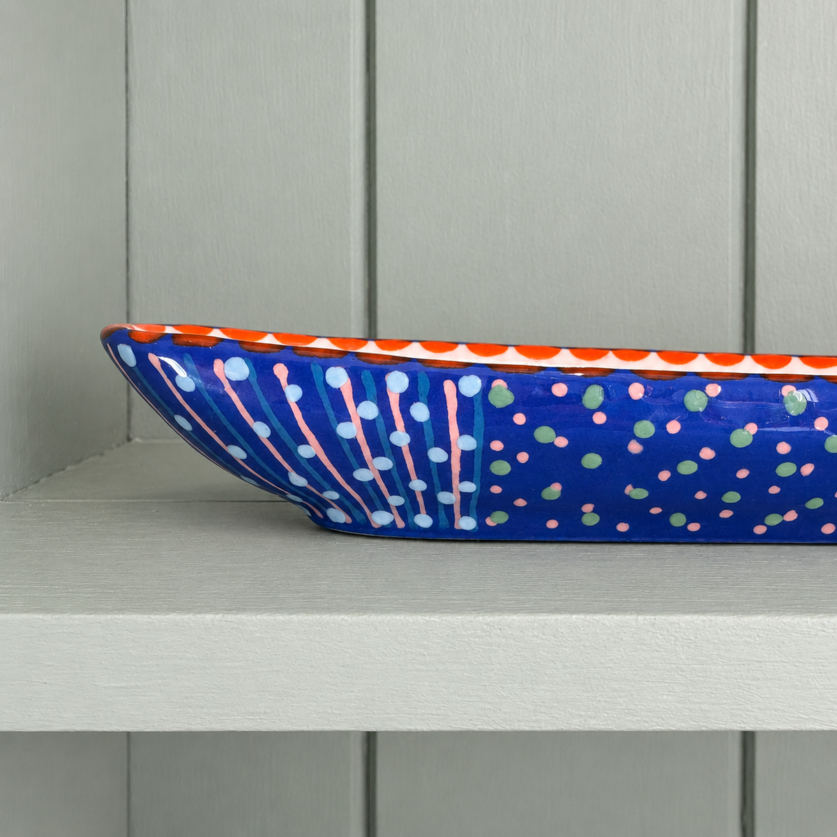 Potterswork Olive Boat - Mid Blue