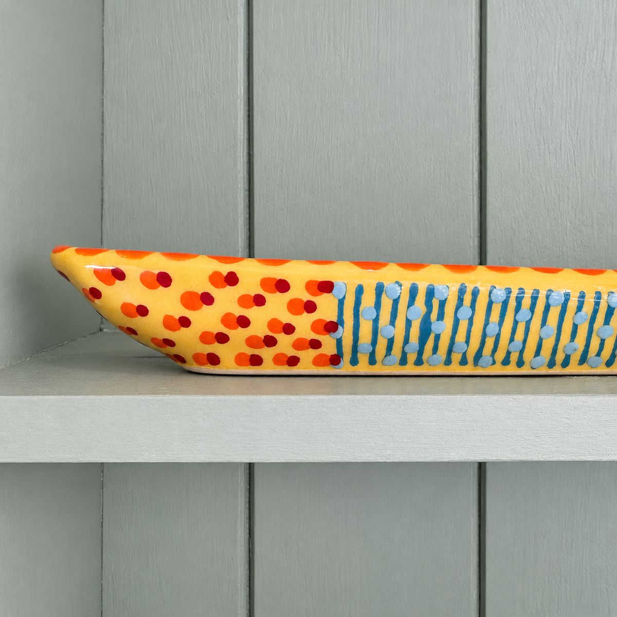 Potterswork Olive Boat - Yellow and Orange