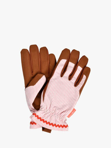 Burgon & Ball Pretty Gardening Gloves - Blush Stripe
