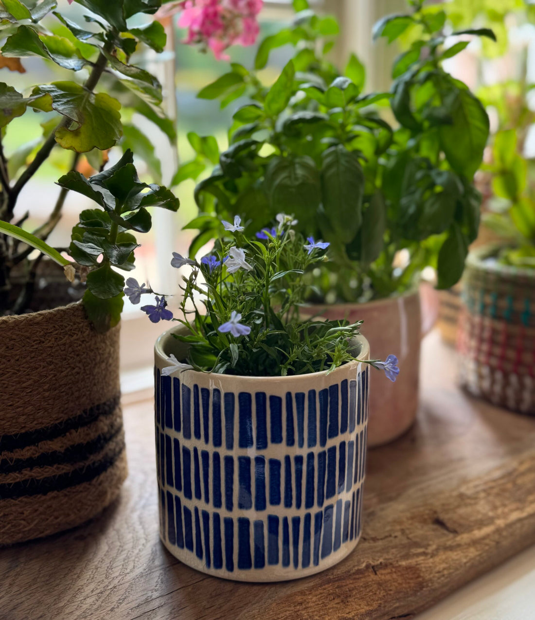 Blue and White Ceramic Bits and Bobs Pot