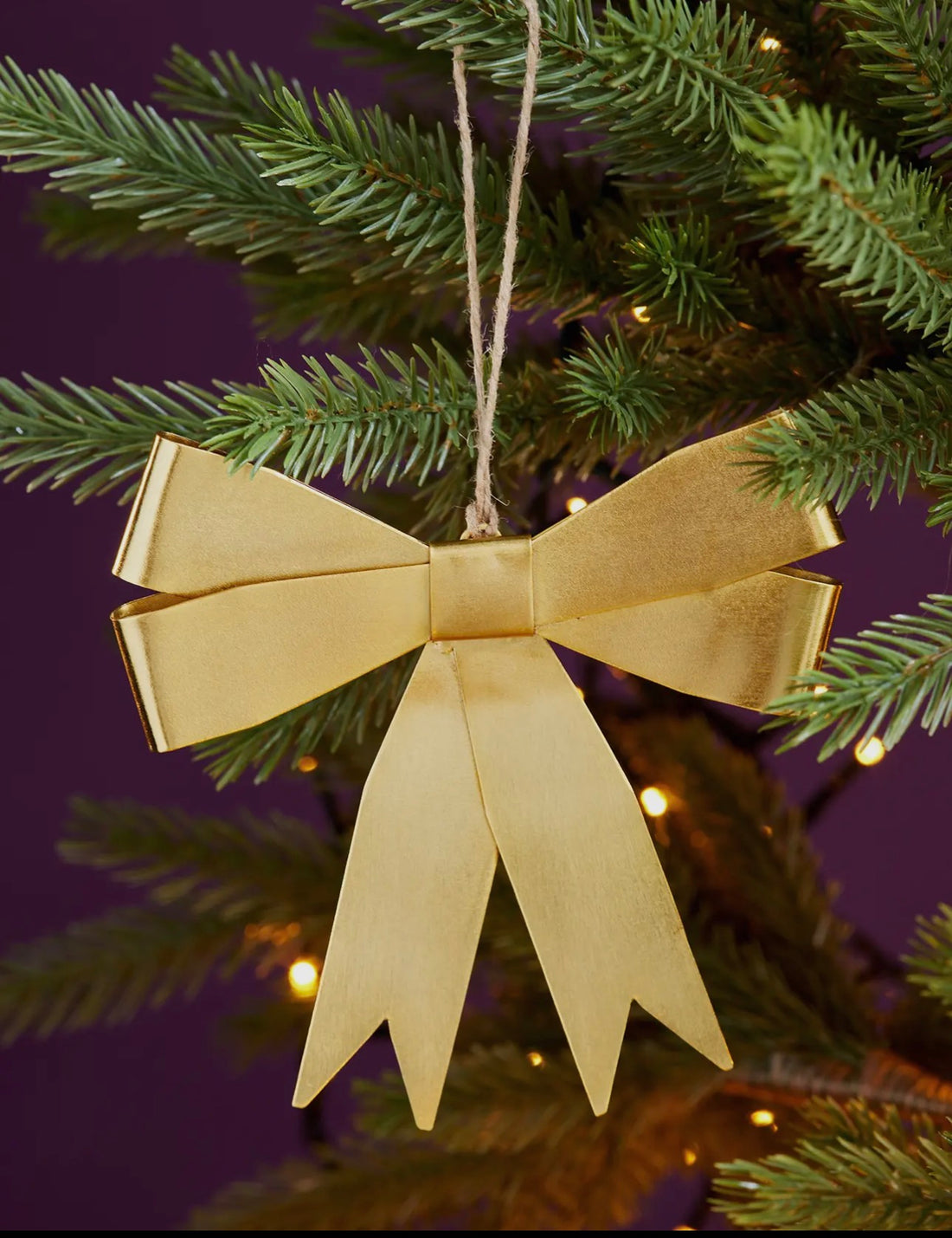 Christmas Decoration - Golden Bow