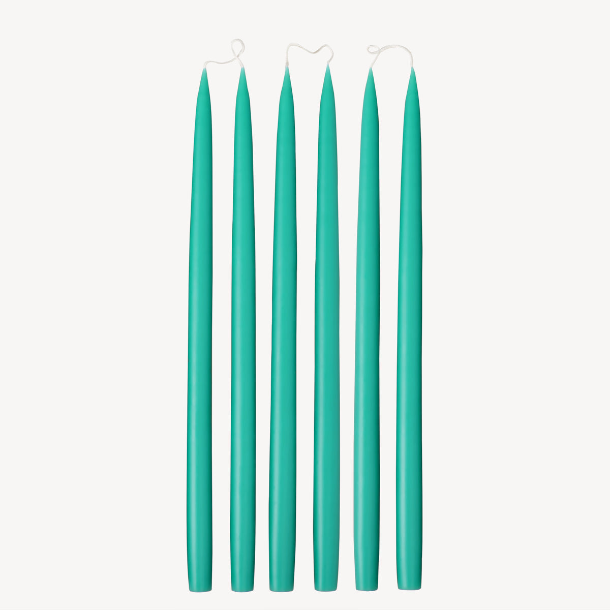 Turquoise -  Tapered Dinner Candles