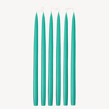 Turquoise -  Tapered Dinner Candles