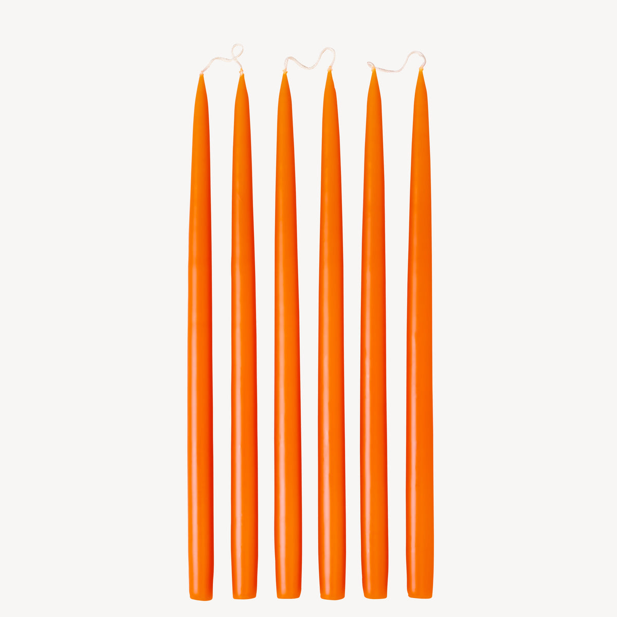 Orange Tapered Dinner Candles