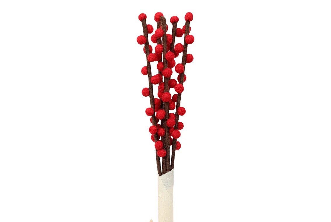 Felt Bunch of Red Berries
