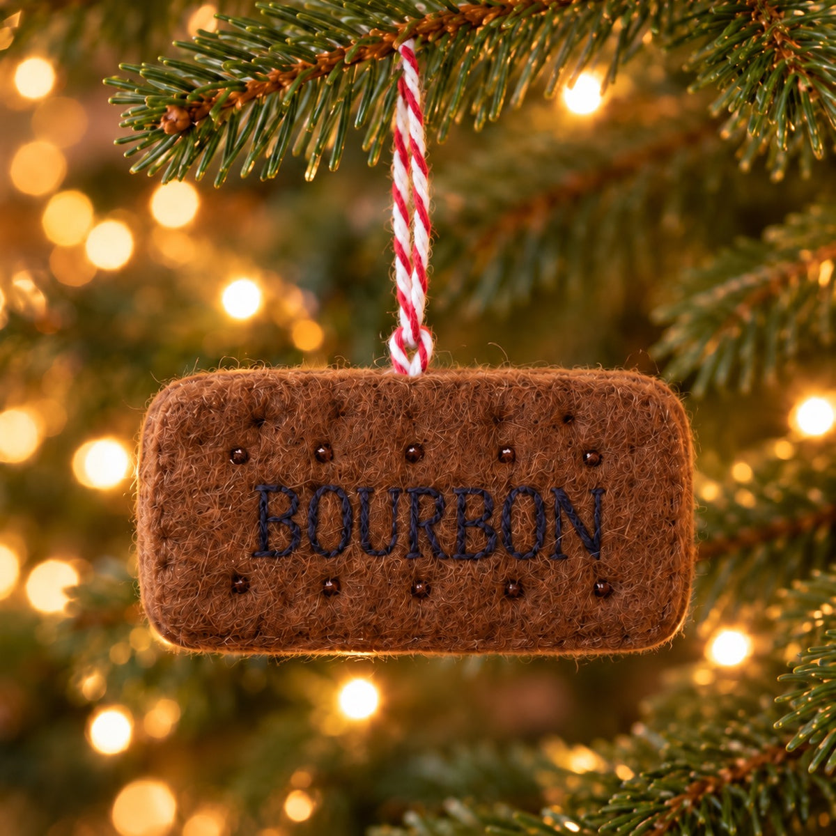 Smiley Bourbon Biscuit