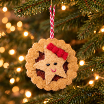 Jolly Mince Pie Christmas Tree Decorations