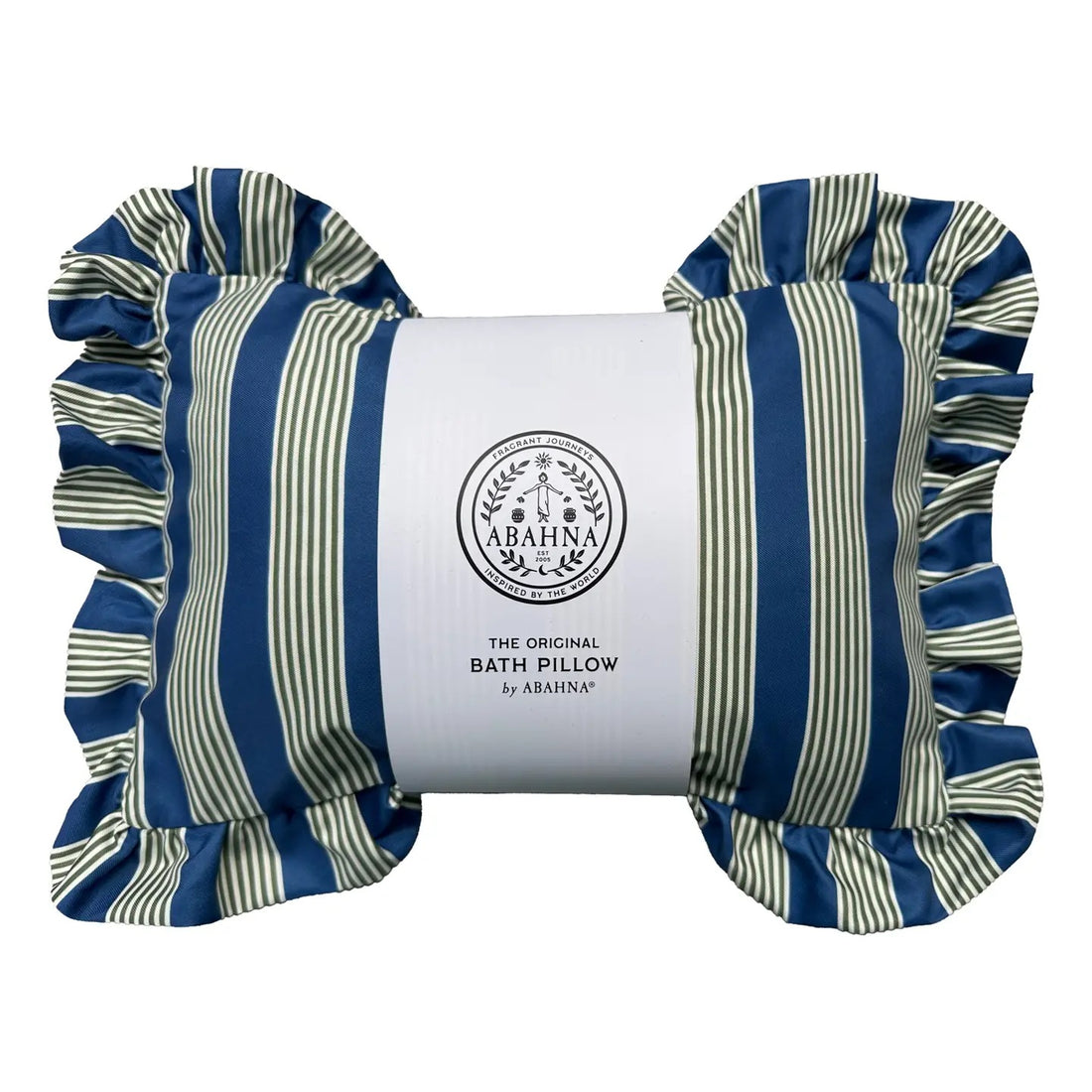 Abahna Bath Pillow Heritage Stripe - Blue & Green