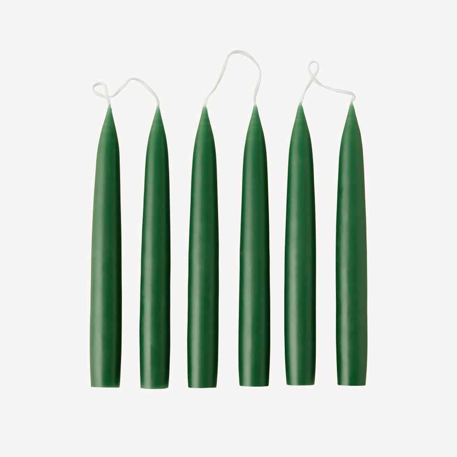 Pine Green - Tapered Dinner Candles