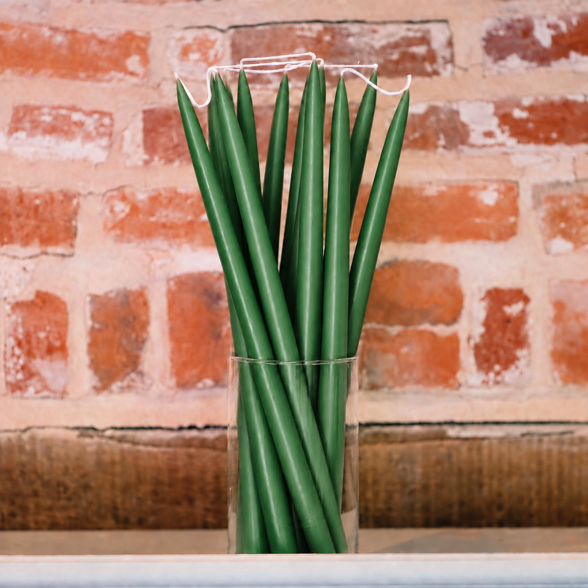 Pine Green - Tapered Dinner Candles