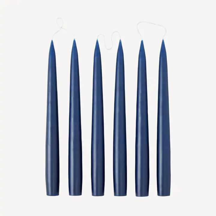 Navy - Tapered Dinner Candles