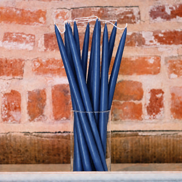 Navy - Tapered Dinner Candles