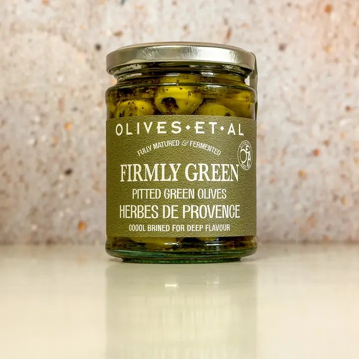 Olives et Al -  Firmly Green Pitted Amfissa Olives with Herbs de Provence
