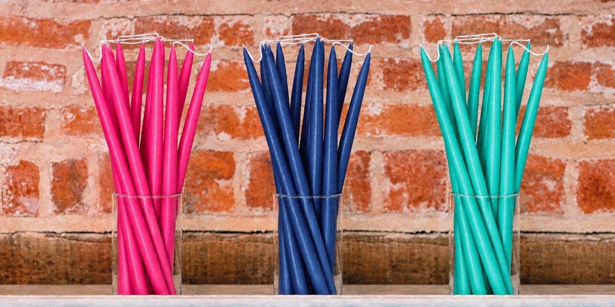 Navy - Tapered Dinner Candles