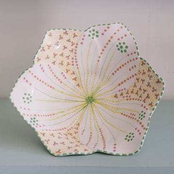 Potterswork Statement Bowl - Sage and Pink