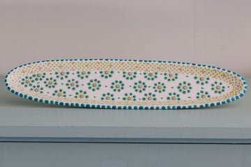 Potterswork Tilly Plate - White and Green
