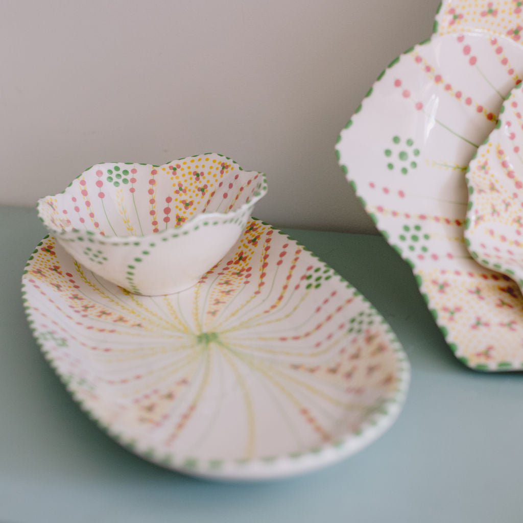 Potterswork Nibble Bowls - Sage and Pink