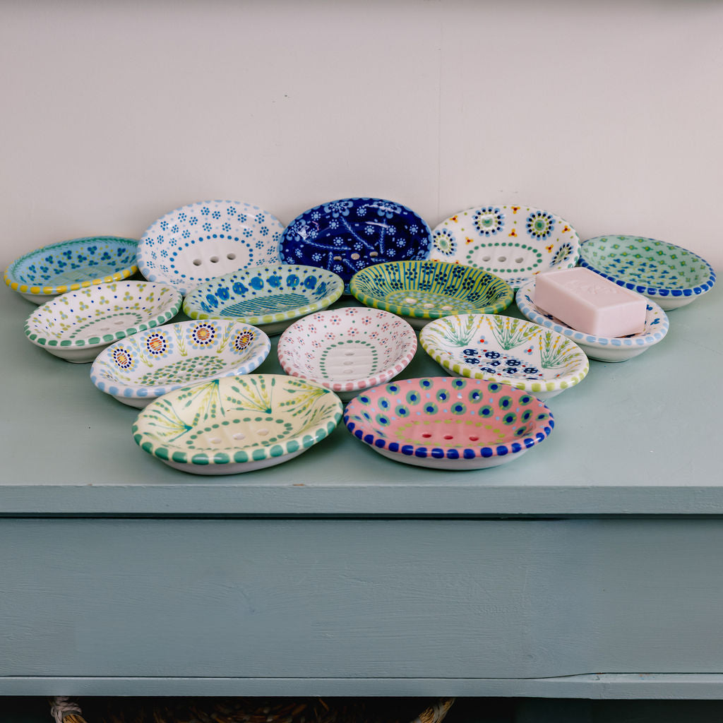 Potterswork Soap Dish - Multi with Yellow