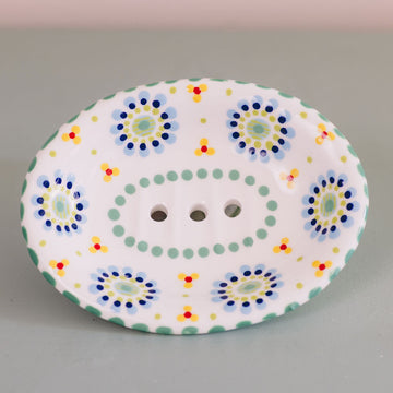 Potterswork Soap Dish - Multi with Yellow