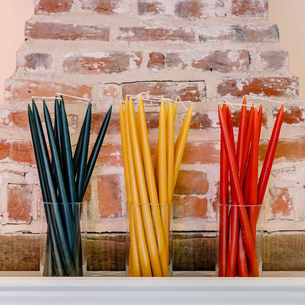 Forest Green -  Tapered Dinner Candles