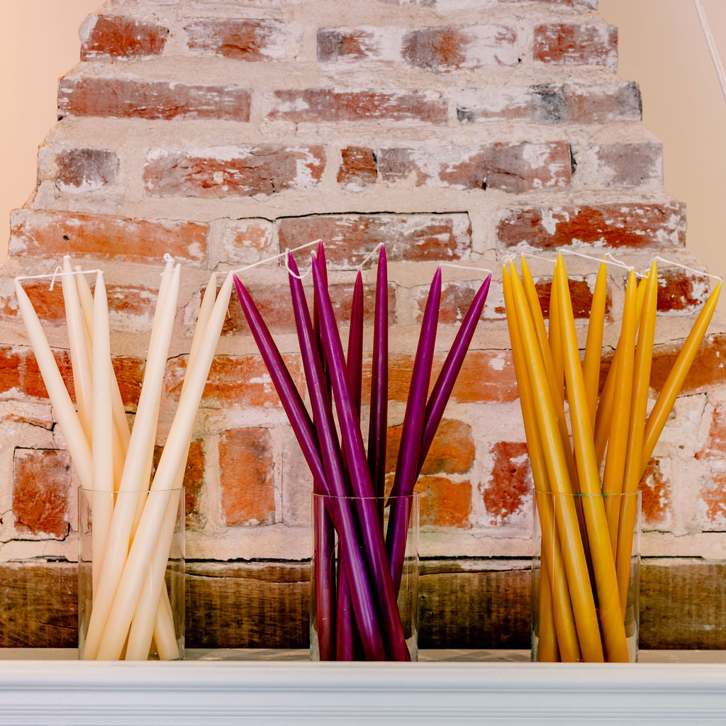 Ivory -  Tapered Dinner Candles