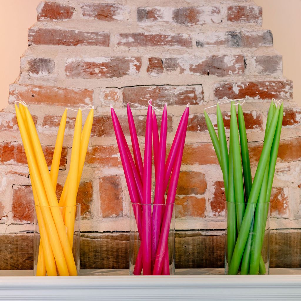 Yellow -  Tapered Dinner Candles