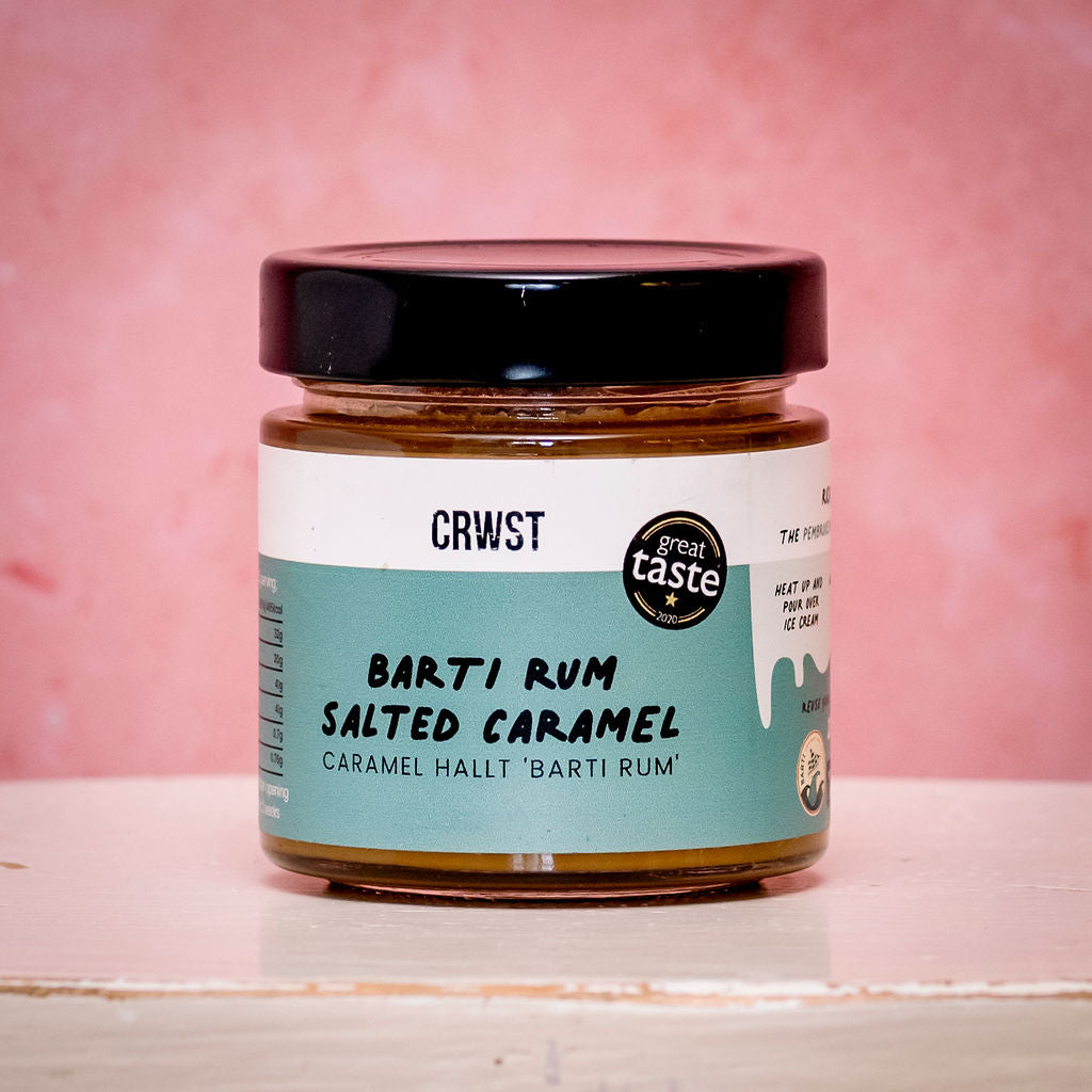 Crwst's Barti Rum and Salted Carmel Sauce