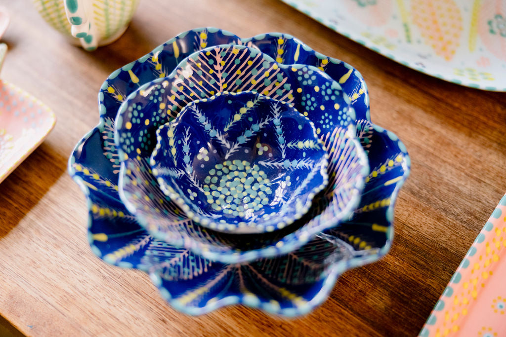 Potterswork Berry Bowl - Deep Blue