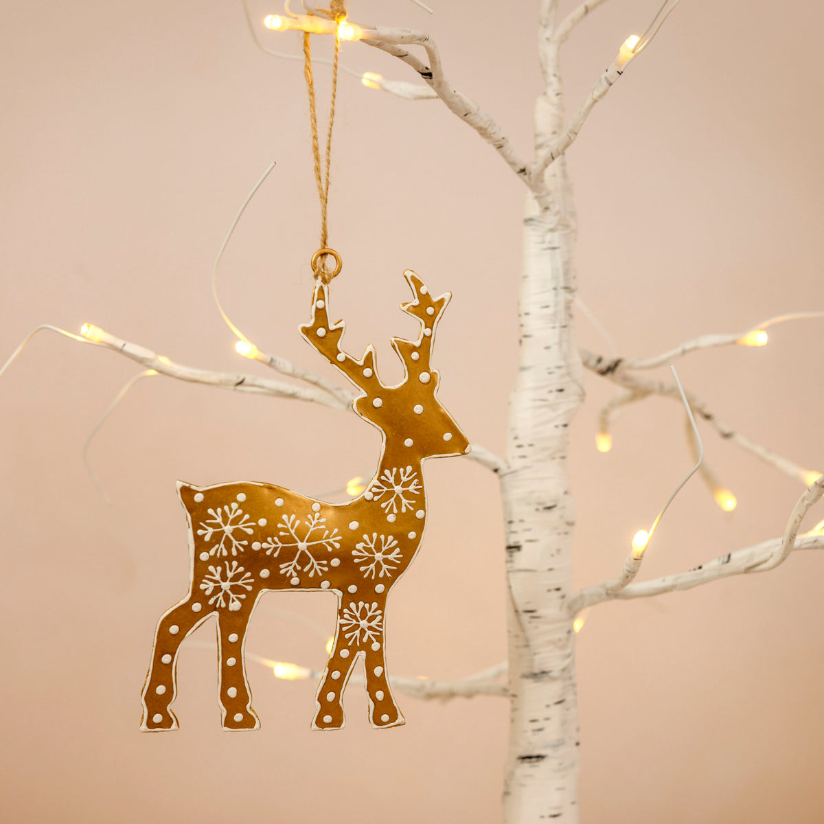 Colourful Rudolph Christmas Decoration - Blue