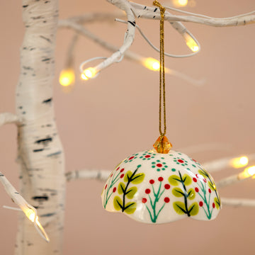 Potterswork Christmas Decorations - White Bell