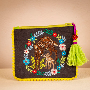 Embroidered Animal Coin Purse - DSeer