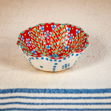 Potterswork Nibble Bowls - Red and Green