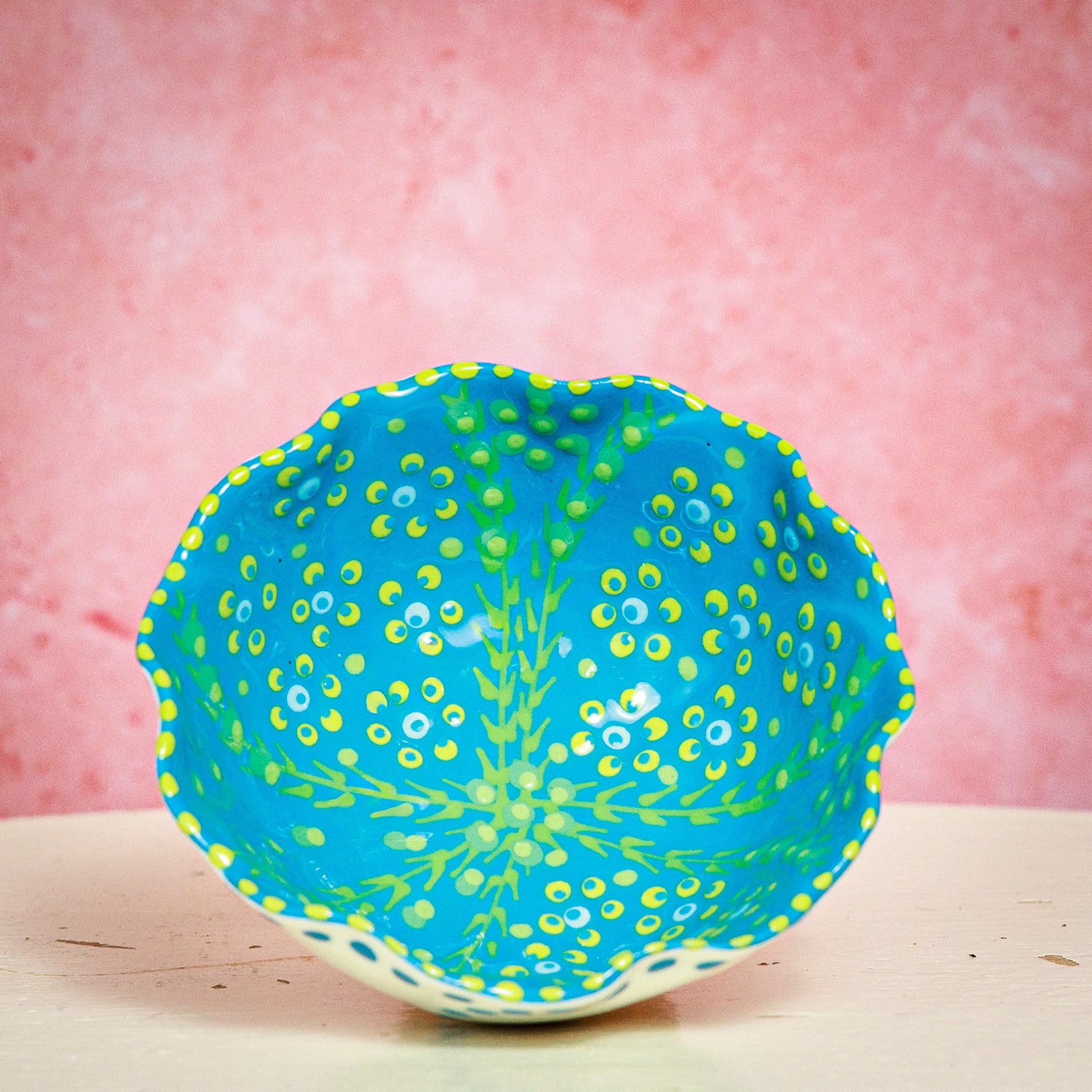 Potterswork Nibble Bowls - Pale Blue & Yellow