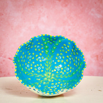 Potterswork Nibble Bowls - Pale Blue & Yellow