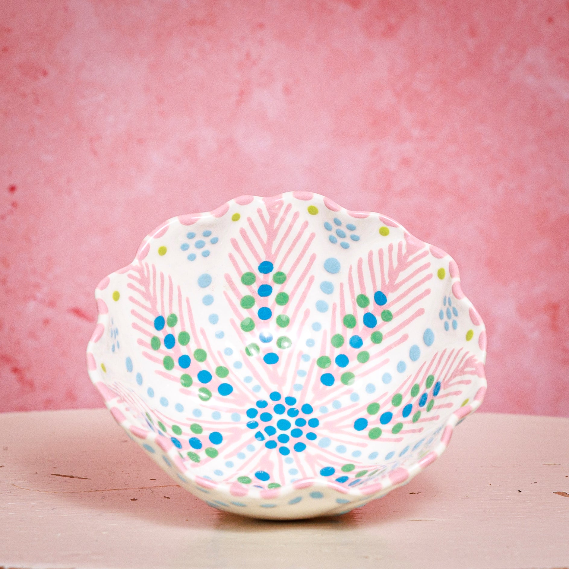 Potterswork Nibble Bowls - Pinky, White and Blues