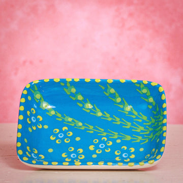 Trinket Dish - Green, Yellow and Blue