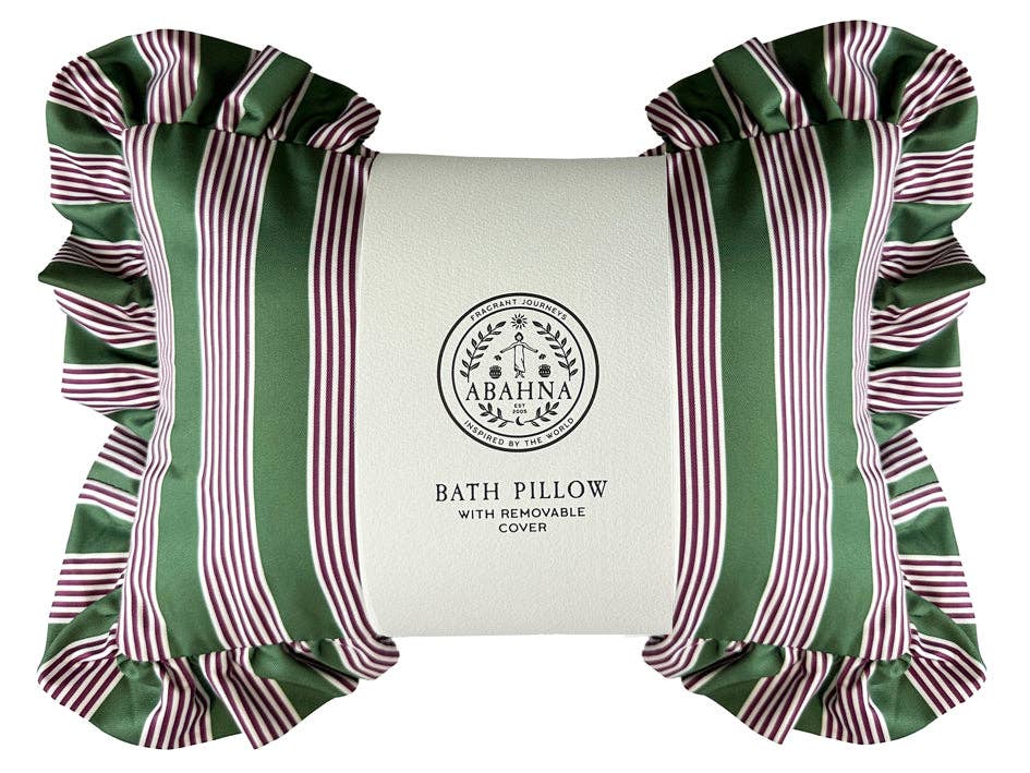 Bath Pillow pink and green