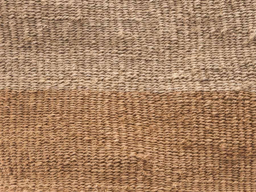 KAZA: Brown & Grey Two Tone Woven Shopper: Large