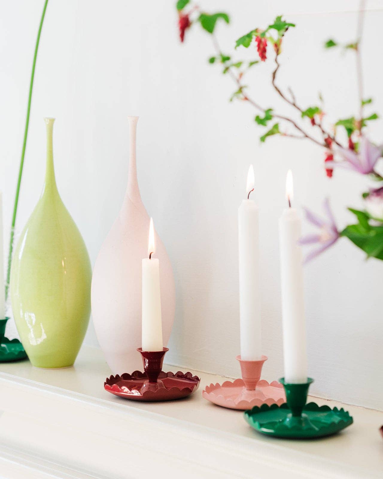 Constance and Denny's Blush candle stick holder